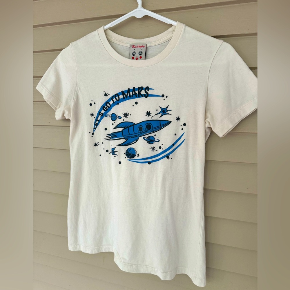 Miss Ladybug Let’s Go to Mars retro STEM tshirt